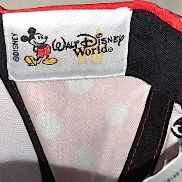 Disney WDW Minnie Mouse Polka Dot Youth baseball cap with Bow YOUTH SIZE - Picture 4 of 5
